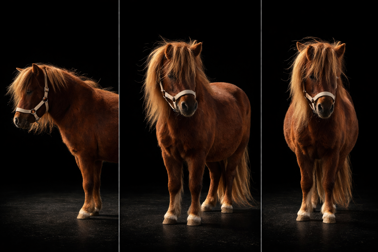 Gemme triptyque fond noir